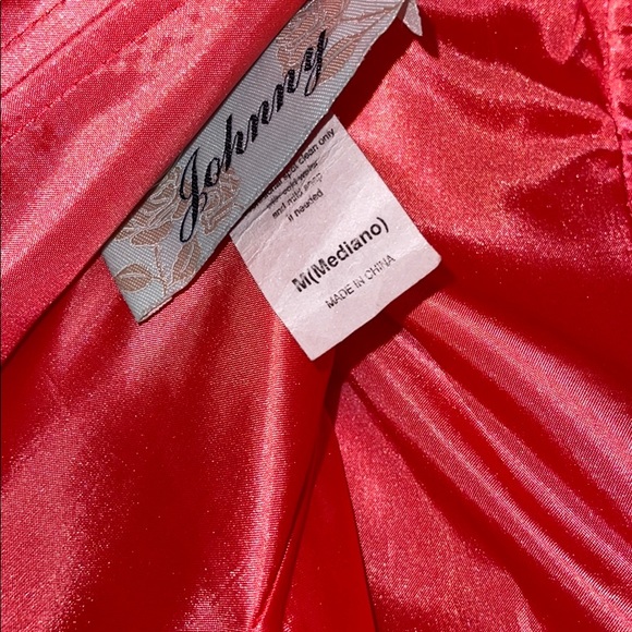 Coral sweetheart neckline elegant gown - Picture 8 of 8